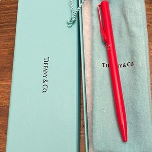 Brand New red Tiffany Ball Point Pen